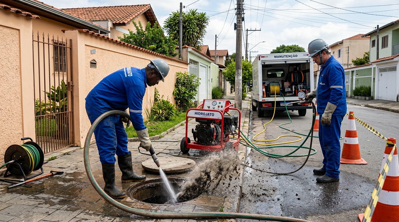 Hidrojateamento residencial em Campos dos Goytacazes-RJ